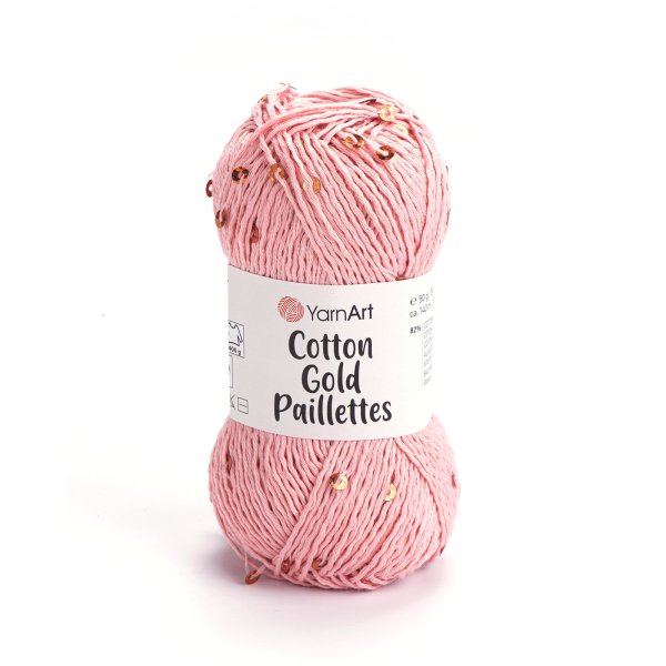 Cotton Gold Paillettes