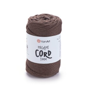 Macrame Cord 3 mm - 769 hnědá tmavá
