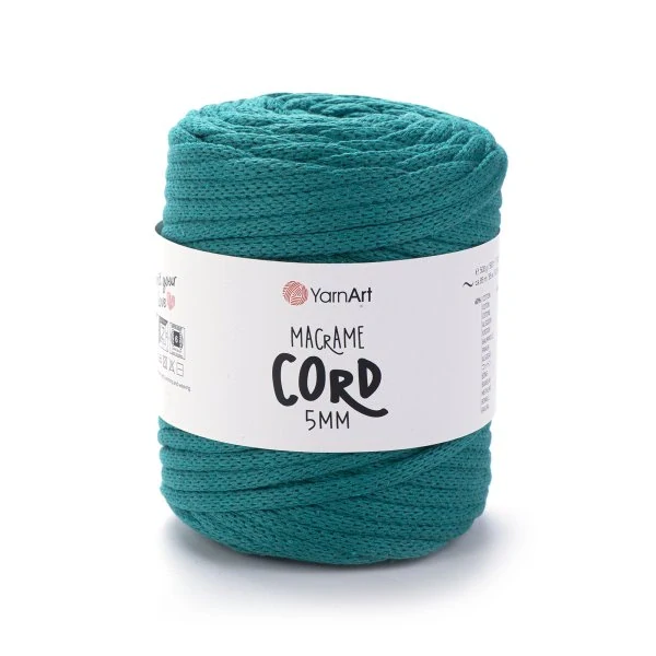 příze YarnArt Macrame Cord 5 mm - 783 tyrkysová