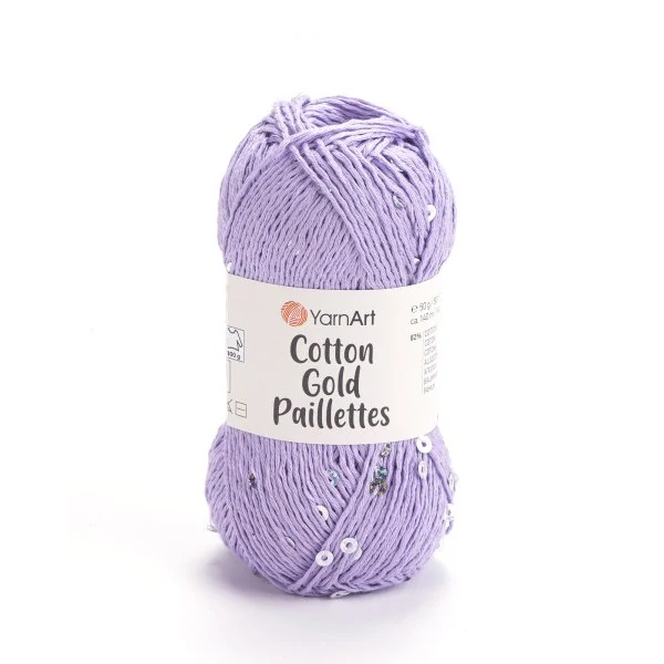 Cotton Gold Pailletes - 7106 fialová