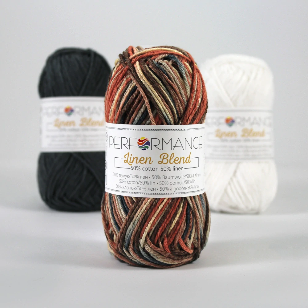 Linen Blend 9191 - žíhaná tmavá