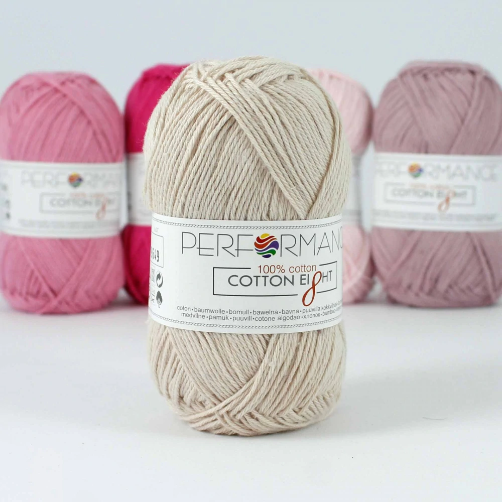 příze Cotton Eight -1050 béžová