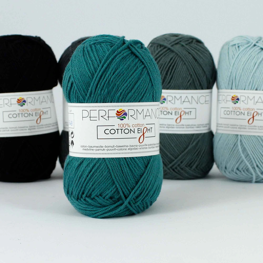 příze Cotton Eight -1010 petrolejová