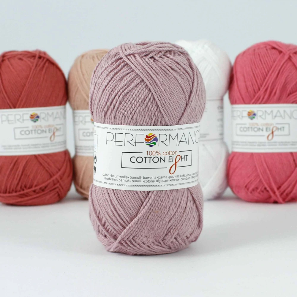 příze Cotton Eight -1170 starorůžová