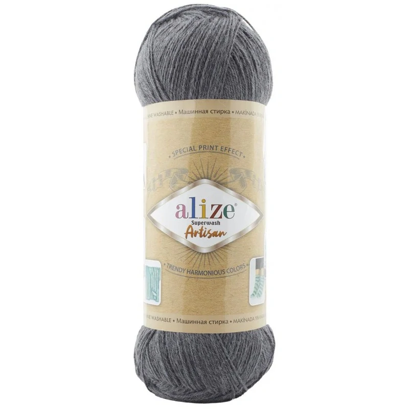 Superwash Artisan 863 - šedá tmavá