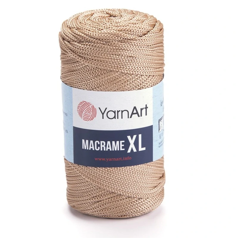 příze Macrame XL - 131 béžová -karamel