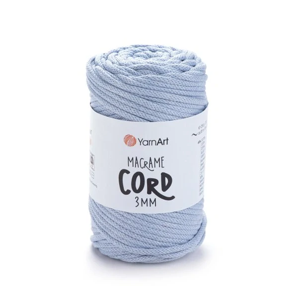 Macrame Cord 3 mm - 760 modrá