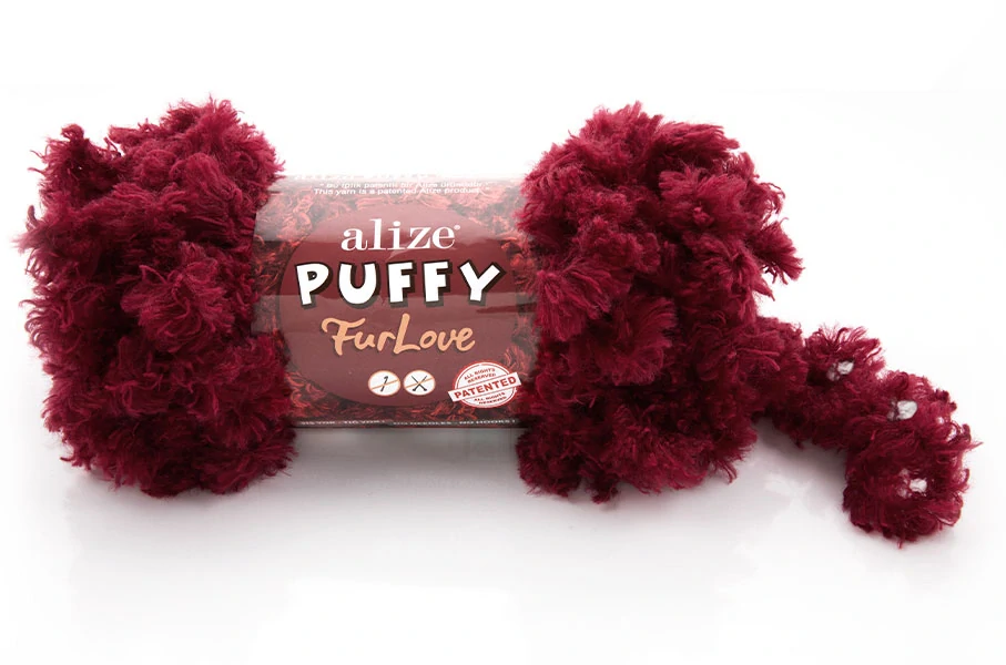 Alize Puffy fur Love - 439 hnědá