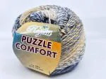 Puzzle Comfort - 04 modrá, žlutá