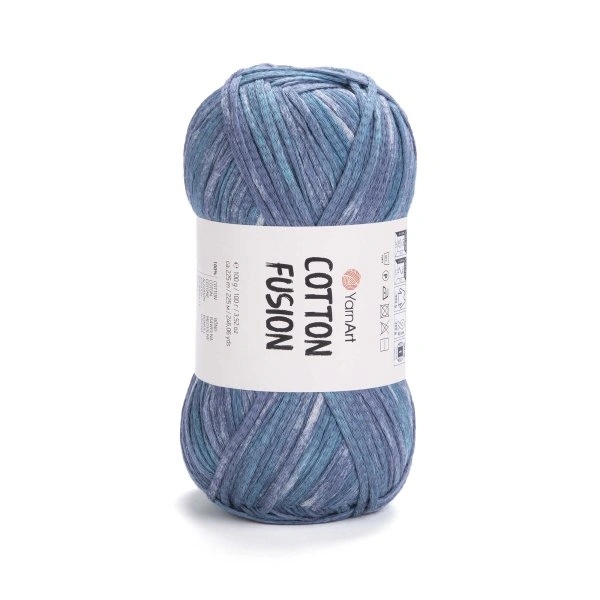 YarnArt Cotton Fusion 3657 - modrá
