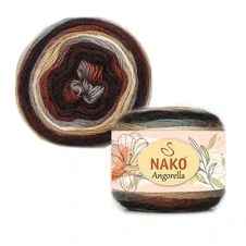 Nako Angorella 87578 - černohnědá