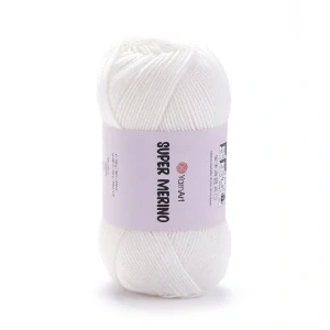 YarnArt Super Merino 208 bílá
