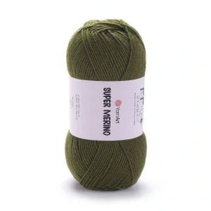 YarnArt Super Merino 263 olivově zelená