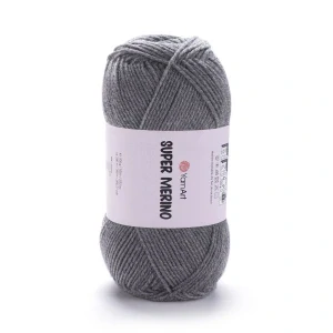YarnArt Super Merino 194 šedá tmavá