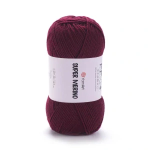 YarnArt Super Merino 999 vínová