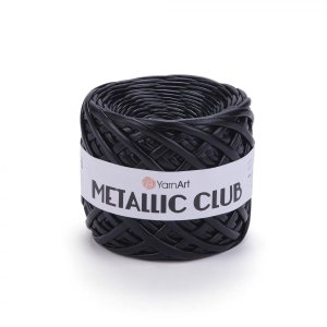 příze YarnArt Metalic Club 8120 černá kovová