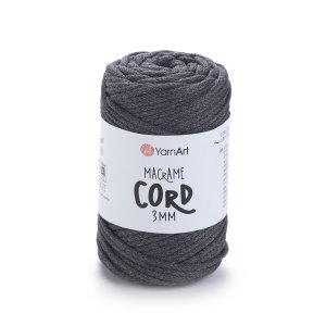 Macrame Cord 3 mm - 758 šedá tmavá