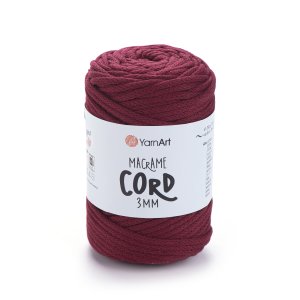 Macrame Cord 3 mm - 781 bordo