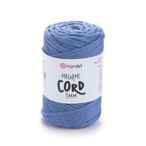 Macrame Cord 3 mm - 786 modrá