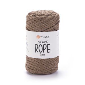 příze YarnArt Macrame Rope 3 mm - 788 hnědá