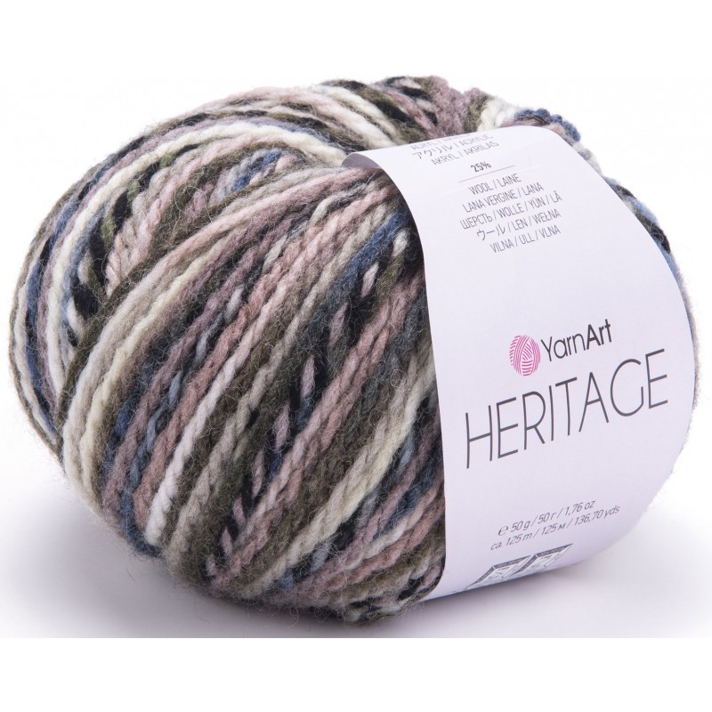 příze YarnArt Heritage 341 šedá