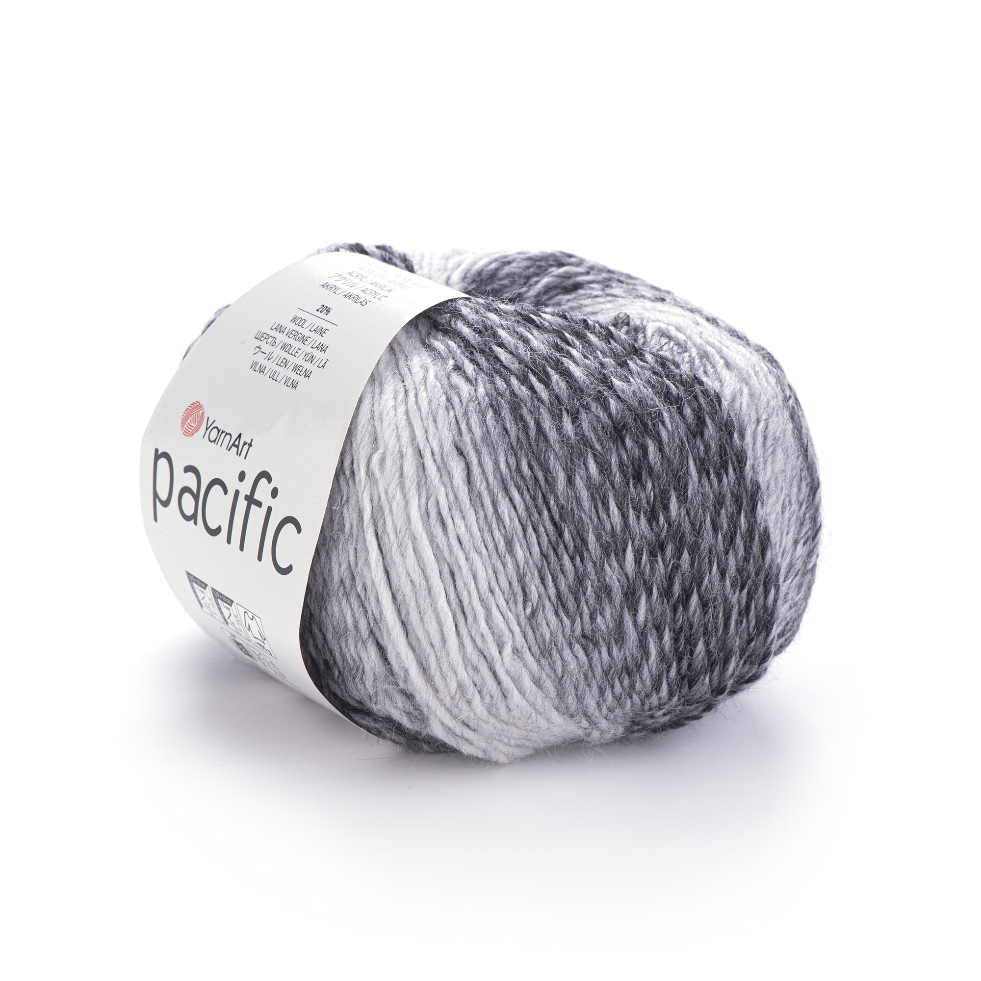 příze YarnArt Pacific 330 - šedá