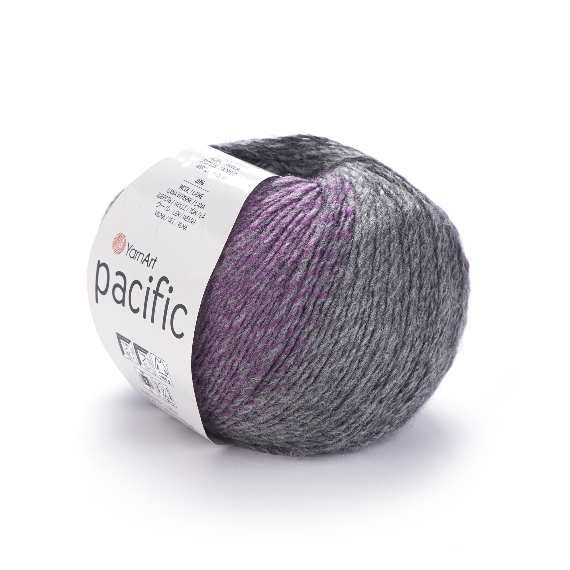 příze YarnArt Pacific 303 - šedofialová