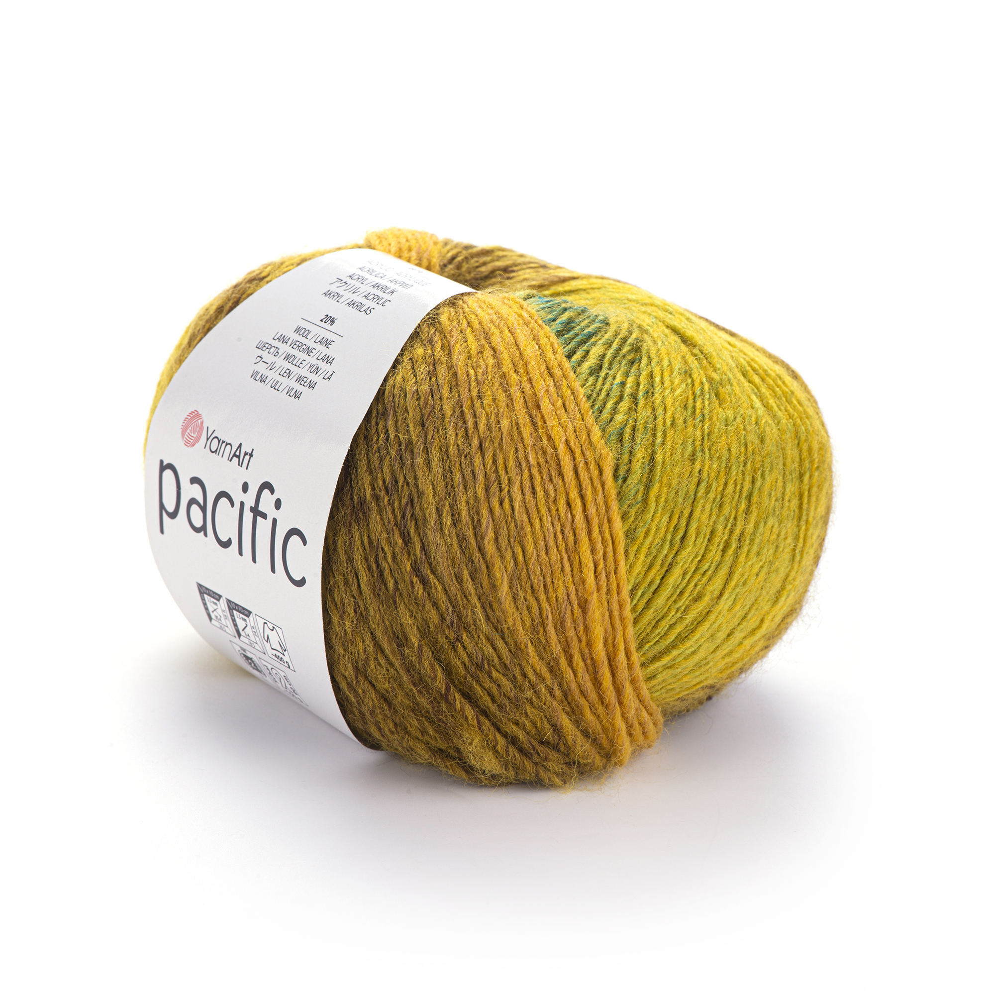 příze YarnArt Pacific 302 - zelenookrová