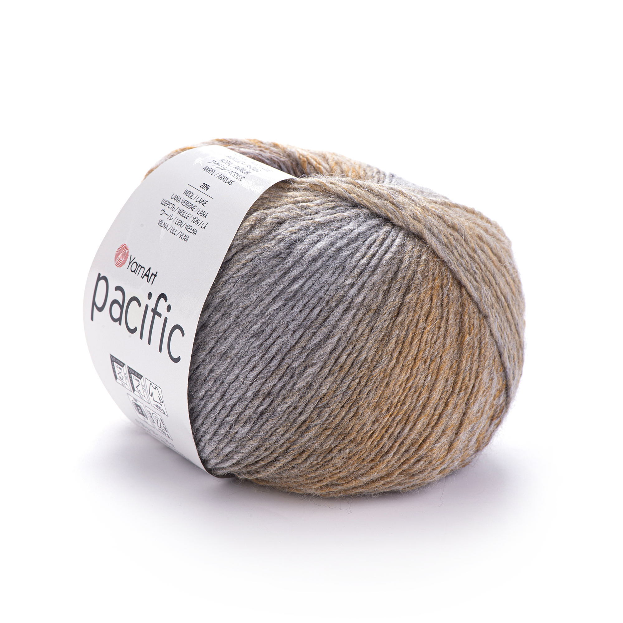 příze YarnArt Pacific 311 - hnědošedá