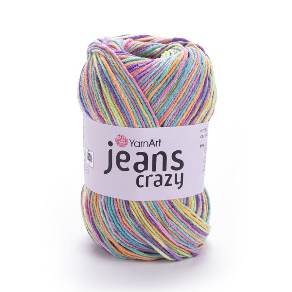 příze YarnArt Jeans Crazy 8215 mix