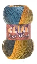 Příze Elian Soft Wool 576 - zelenožlutá