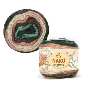 Nako Angorella 87542- zelenohnědá