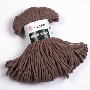 příze Macrame Braided 791 - hnědá