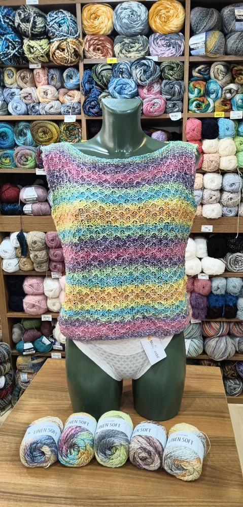 příze Linen Soft 7401