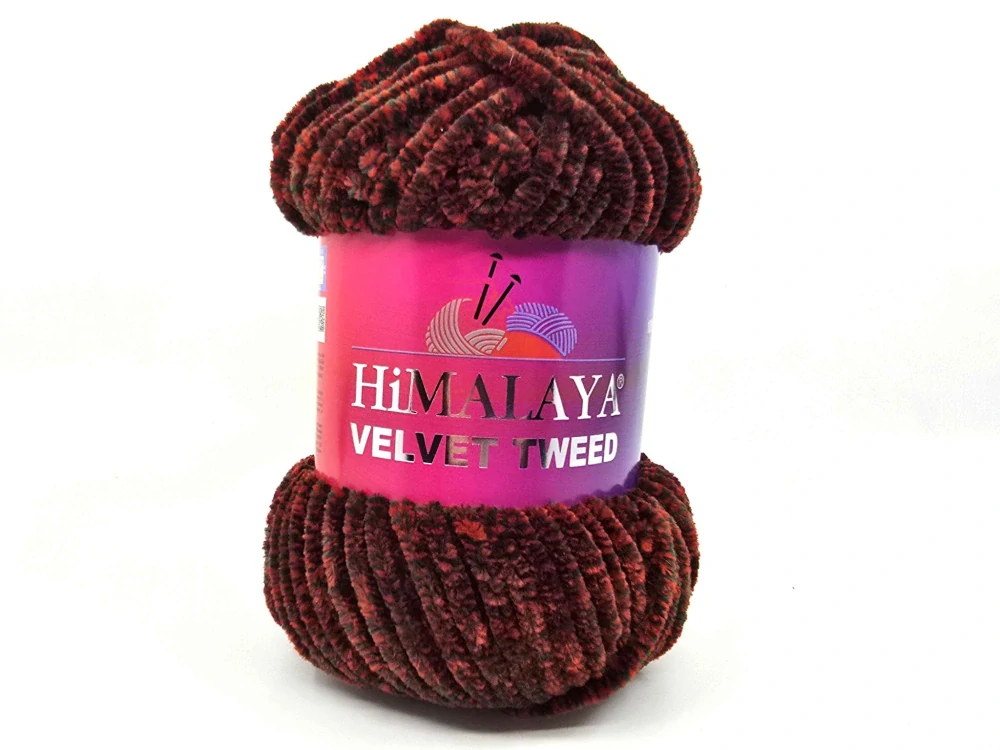Velvet Tweed - 91118 červená + černá