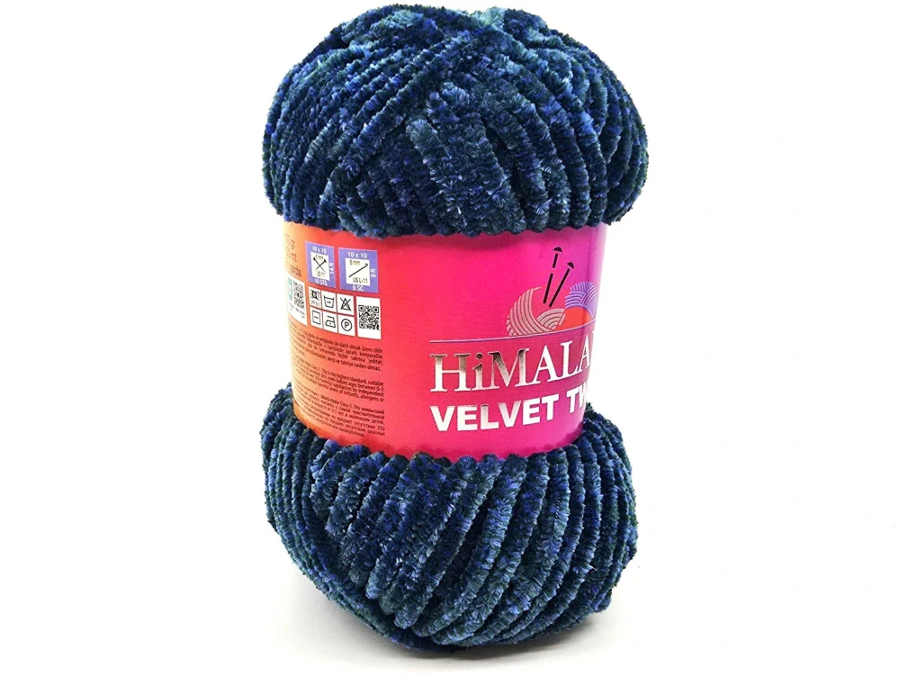 Velvet Tweed - 91121 modrá + tyrkysová