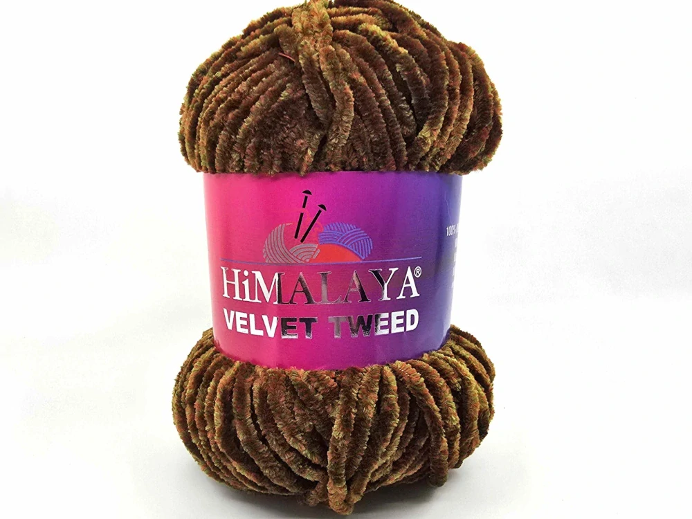 Velvet Tweed - 91126 hnědá + zelná