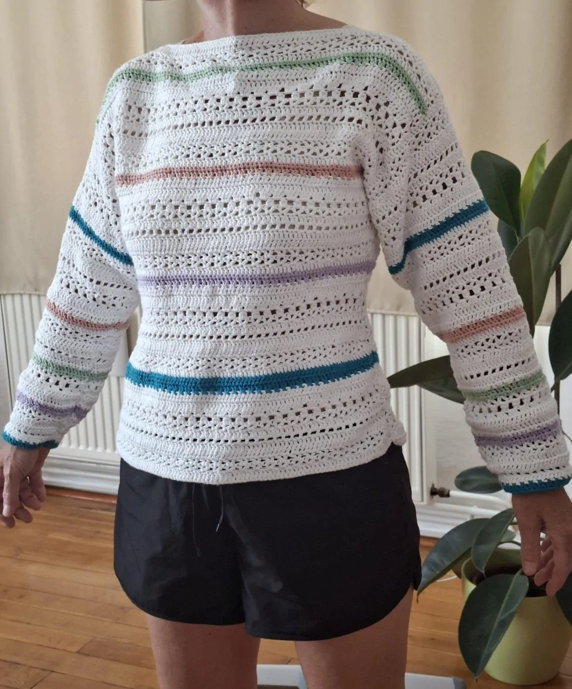 Háčkovaná halenka Naturalica