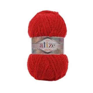 příze Alize Softy Plus - 56 červená