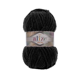 příze Alize Softy Plus - 60 černá