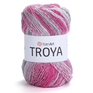 YarnArt Troya  - 2116 růžovo bílá