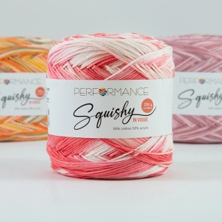 Squishy in Vogue - 1020 červená, bílá