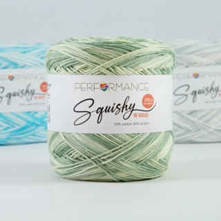 Squishy in Vogue - 1010 zelená, bílá