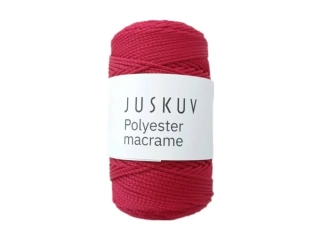 Polyester macrame - 9 červená