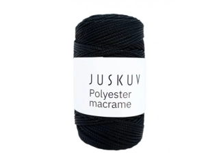 Polyester macrame - 31 černá