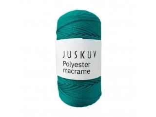 Polyester macrame 26 - zelená - tyrkysová