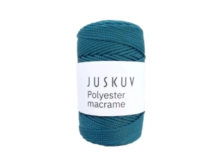 Polyester macrame 24 - modrá - petrolej