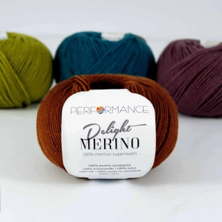 Merino Delight - 1004 hnědá
