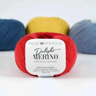 Merino Delight - 1009 červená