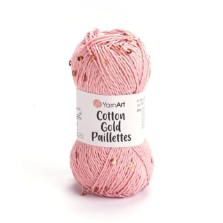 Cotton Gold Pailletes - 7108 růžová 
